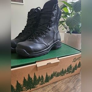 Danner Kinetic Side Zip 8" Black Boots
